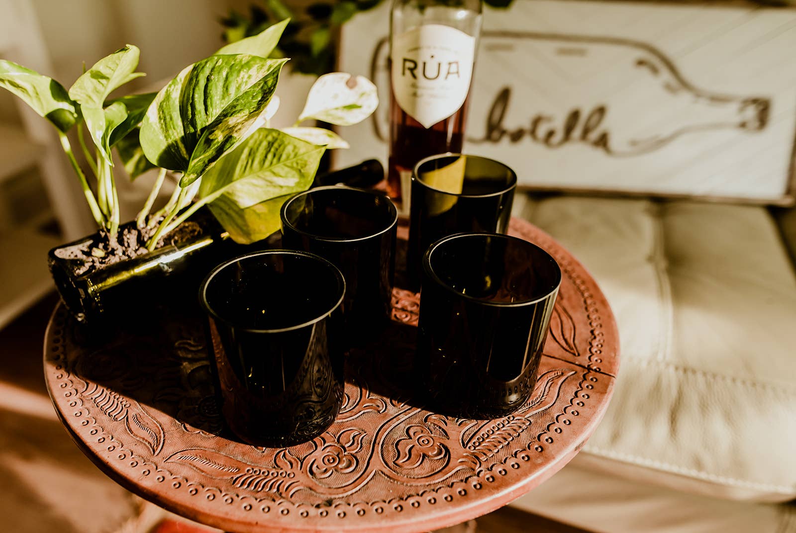 La Botella - Wholesale Drinking Glass/Cup - Upcycled Bottle Loball Glasses2