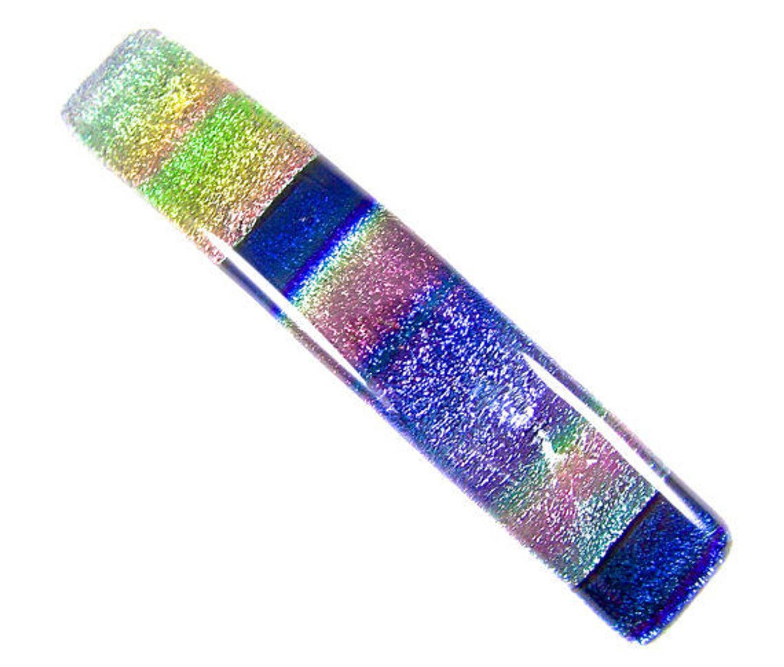 Glass Town USA - Wholesale Barrette - Women's - Barrettes Dichroic Glass Tie Dye Patterns Large 0r Medium9