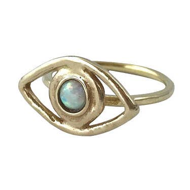 Anel de percepção com opala por atacado de Therese Kuempel Jewelry