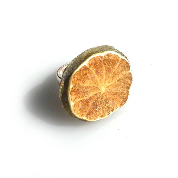 Glitterlimes - Wholesale Cocktail/Statement Ring - Keylime Ring - Fruit Jewelry1