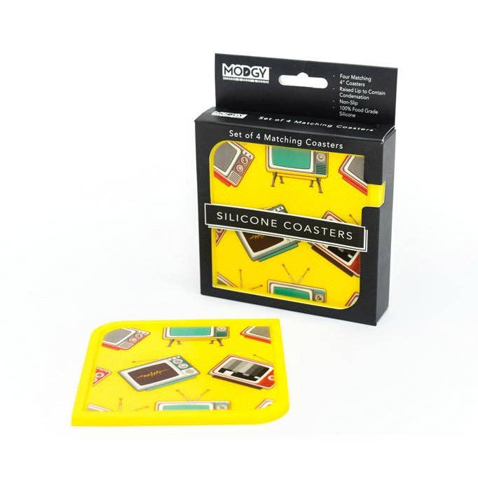 Silicone Coaster Set (4 Per Box) - Telly for wholesale by Modgy