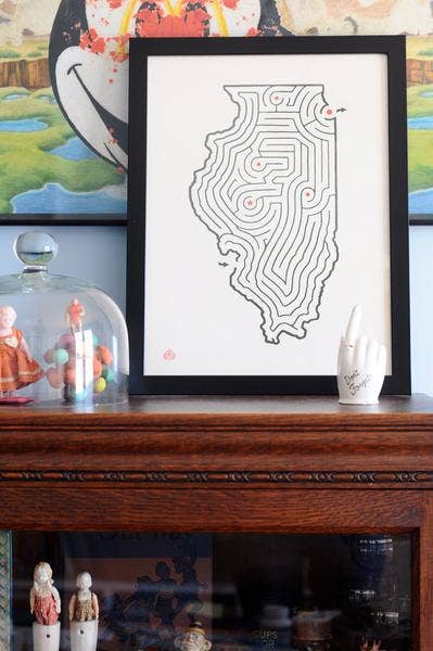 Imaginary Animal - Wholesale Art Print - 12'' x 16” State Maze Prints4
