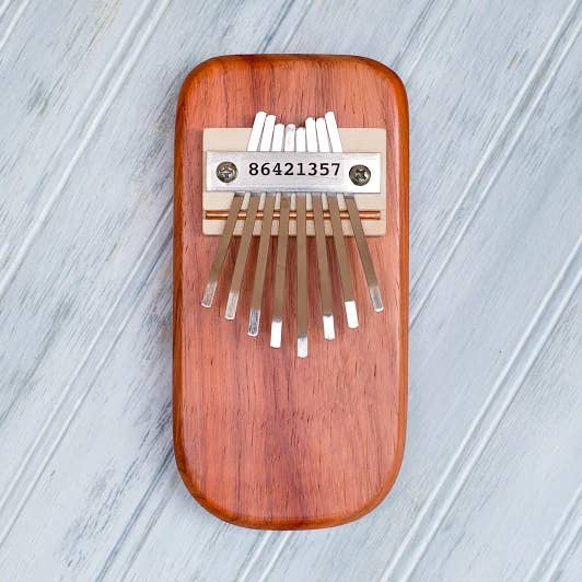 Padauk Thumb Piano for wholesale by Mountain Melodies LLC