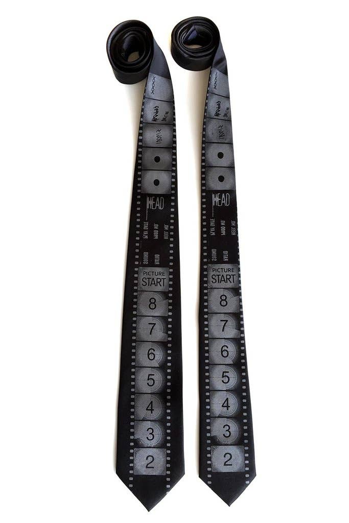 Cyberoptix Tie Lab - Wholesale Necktie - Men's - Movie Film Necktie. Academy Film Leader Tie2