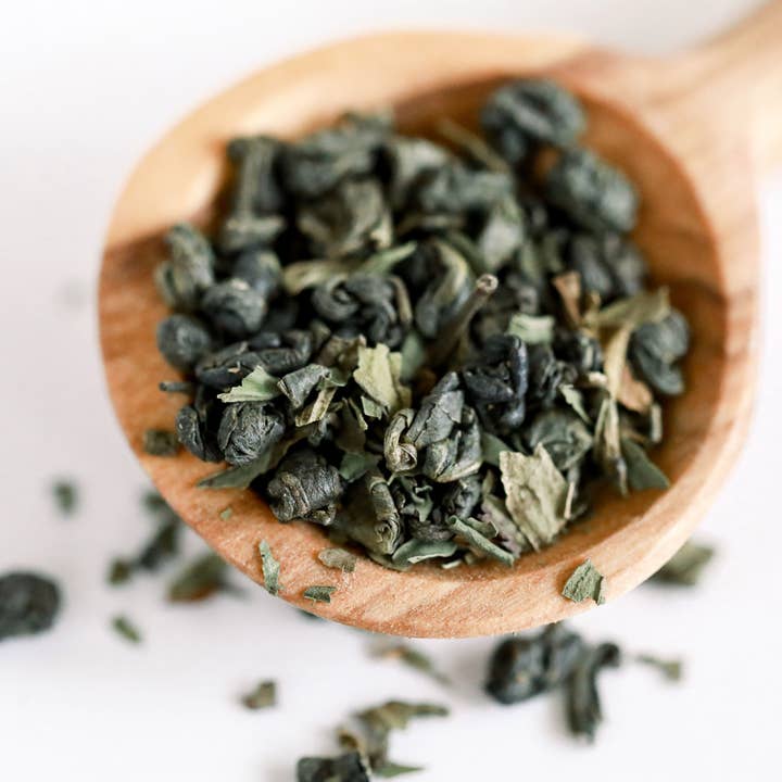 Marokkansk Mint Grøn Te 1lb for engroshandel hos Vida pour Tea