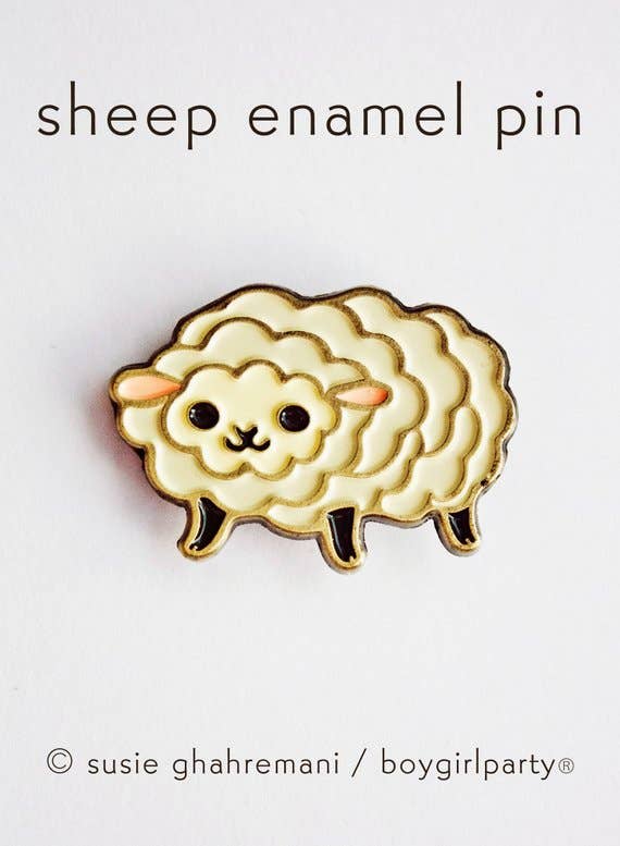 Boygirlparty - Wholesale Lapel Pin/Button - Kawaii Sheep Enamel Pin