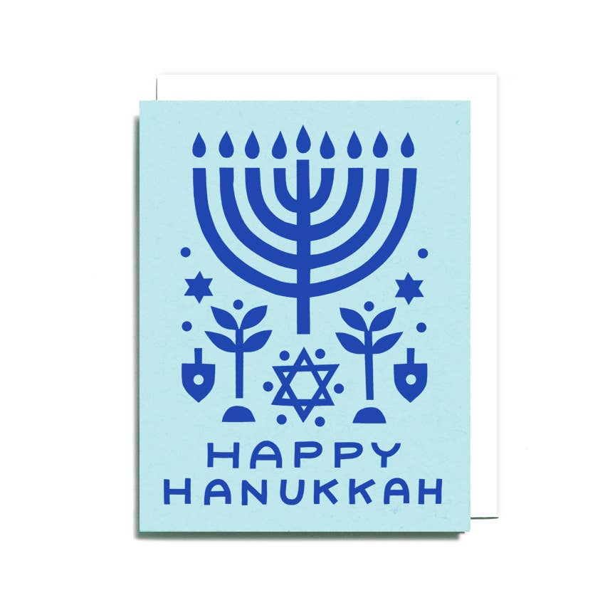 Worthwhile Paper – postal de Hanukkah por atacado – Cartão de colagem de Hanukkah feliz0