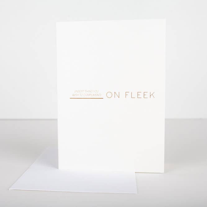 Auf Fleek-Grußkarte für den Großhandel von Wrinkle & Crease Paper Products