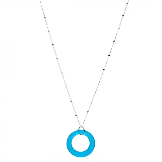Smart Glass Recycled Jewelry – Colar pingente/pendente por atacado – COLAR ESTILO SEAGLASS SIMPLES5