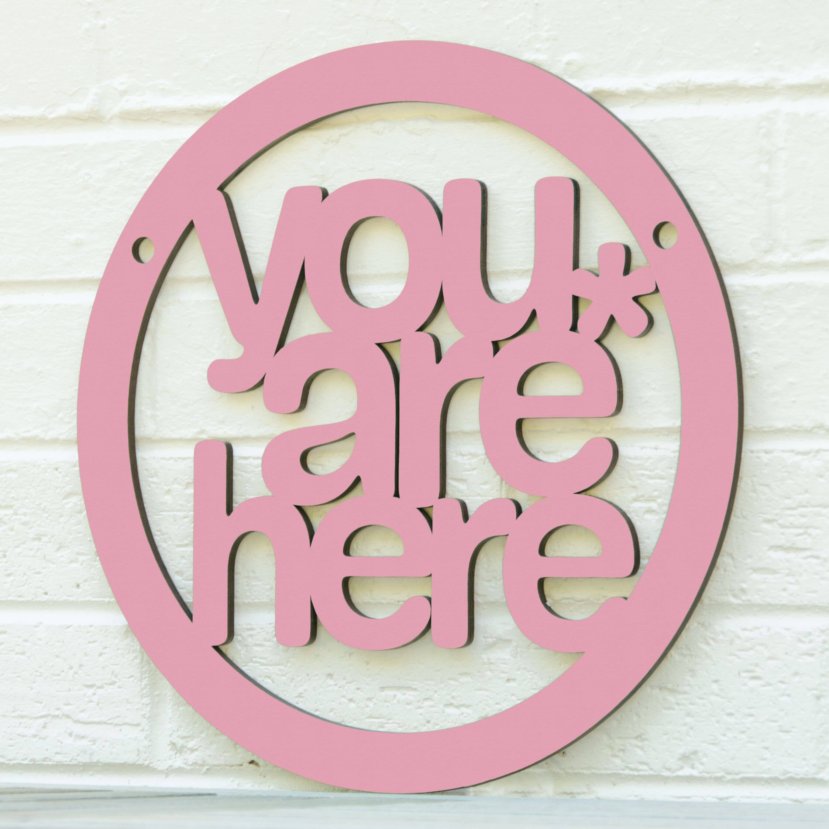 Spunky Fluff - Wholesale Wall Sign - You Are Here, Self Awareness Connection Wall Sign7