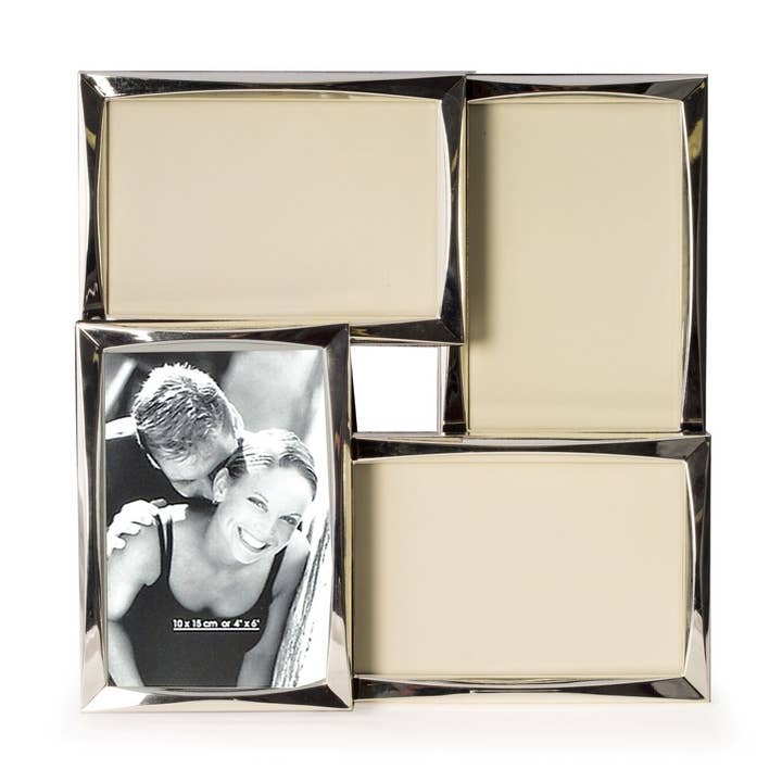 Marco de fotos en tono plateado de 10 x 15,2 cm. para venta al por mayor de BeyBerk International