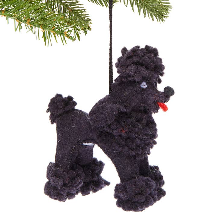 Silk Road Bazaar - Wholesale Ornament - Black Poodle Ornament