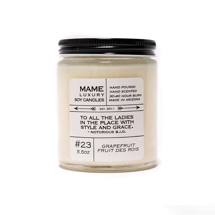 MAME Soy Candles - Vente Bougie en bocal - #23 - Bougie Pamplemousse Fruit Des Rois1