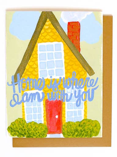 Home Is Where I Am Single Card for wholesale by Thimblepress