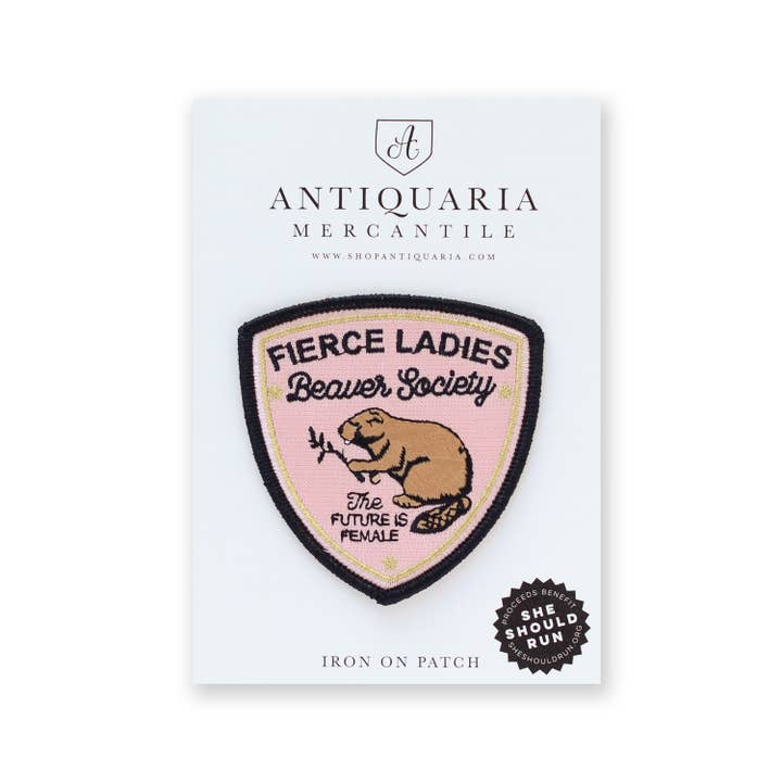Antiquaria - Wholesale Patch - Beaver Society Embroidered Patch