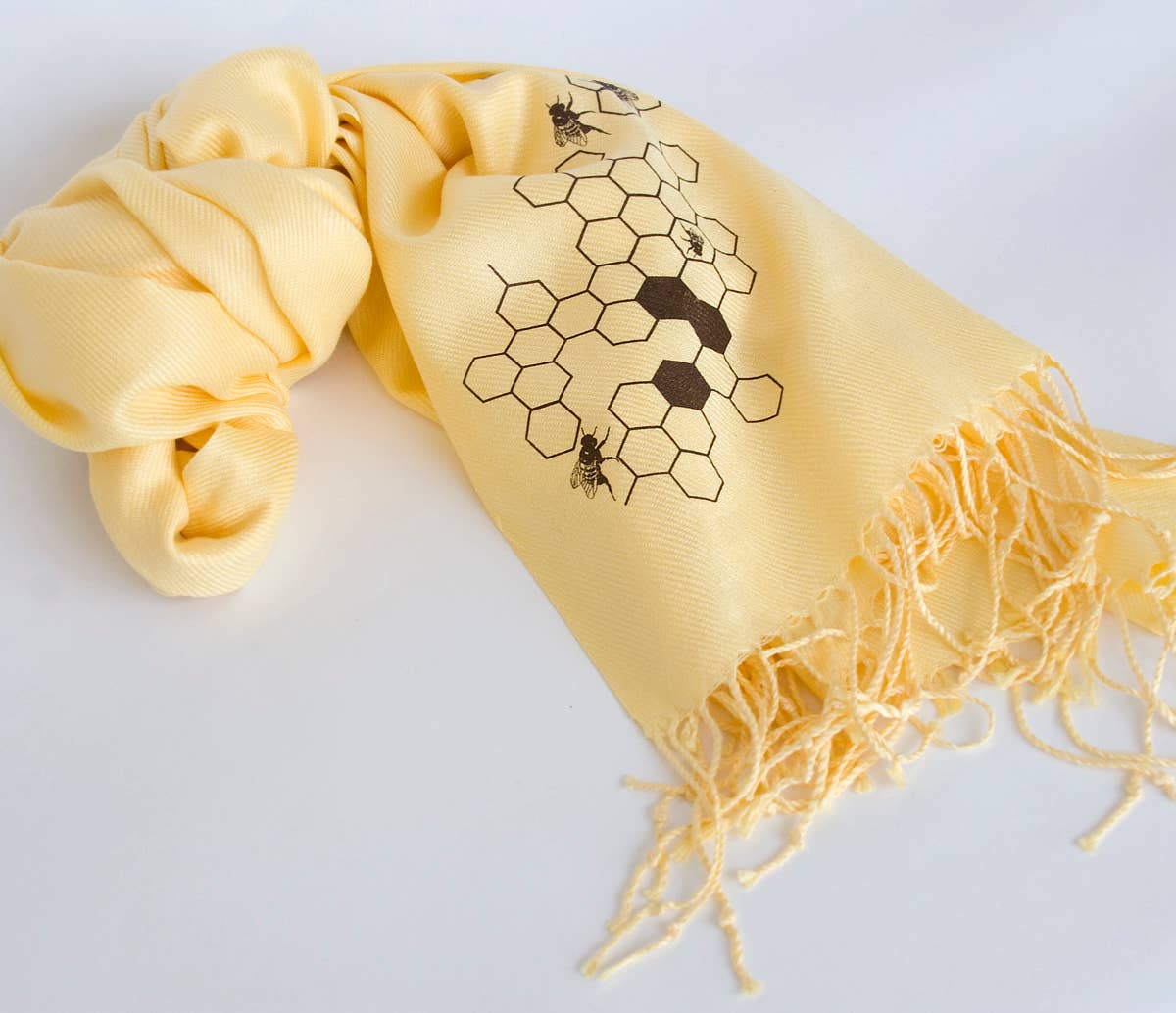 Cyberoptix Tie Lab – wholesale Scarf – Women's – Honey Bee Scarf. "Oh Honey!" Pashmina2