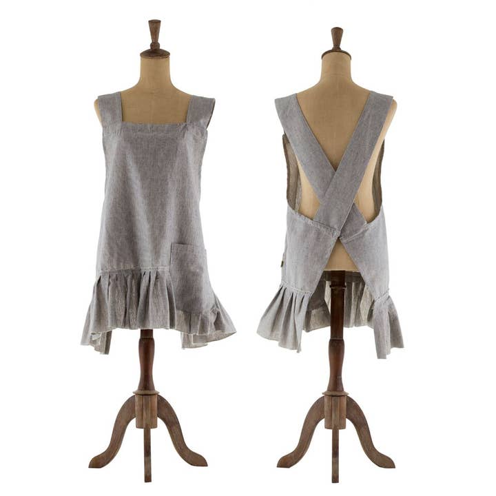 Apron-Chambray Raven for wholesale by Raine & Humble