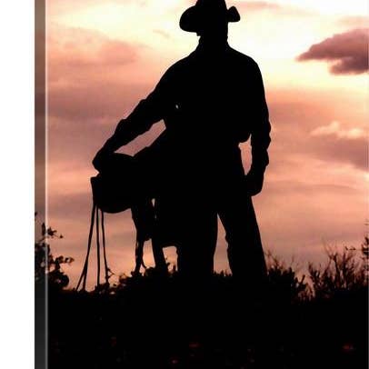 Leaving Wickenburg Canvas Print for wholesale by Amanda Smith Western Art, LLC