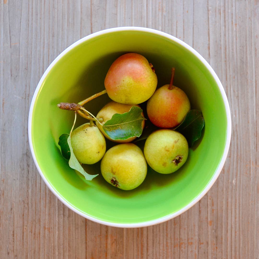 White Aqua Green Orange Nesting textured bowls - set of 3 for wholesale on Faire2
