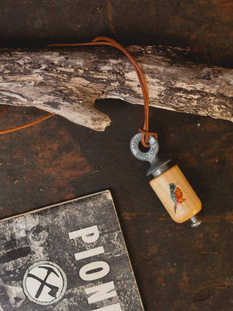 Small Adventure - Wholesale Pendant/Charm Necklace - Bird Call Necklace, Natural Wood