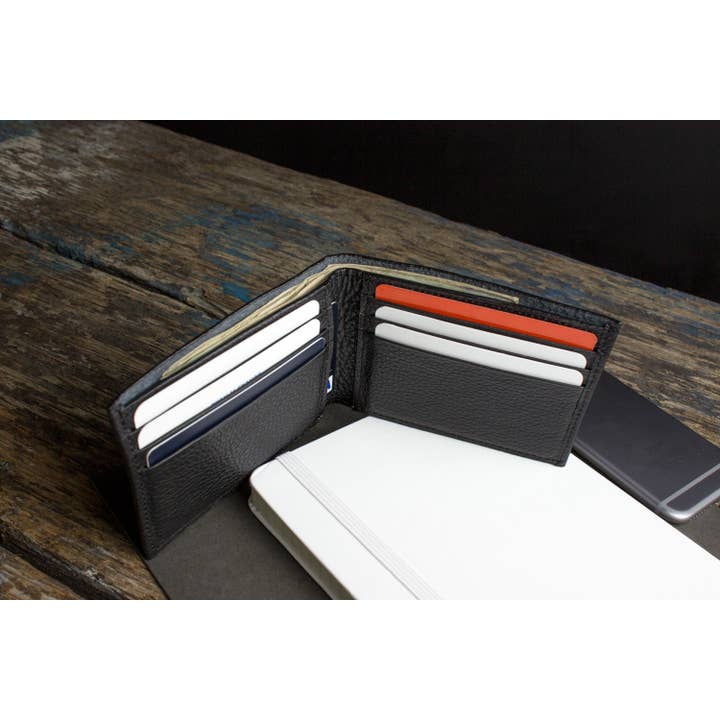 Kiko Leather - Wholesale Wallet - Men's - Black Classic Leather Wallet