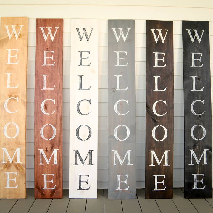 4' x 6" Rustic Welcome Sign for wholesale by Native Range, LLC