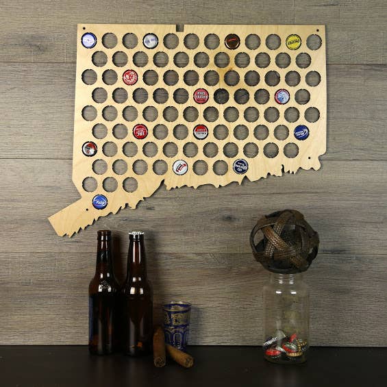 Torched Products – Engroshandel 3D-vægkunst – Mænds gave tilstand øl cap kort - Beer Cap Collector/Display66