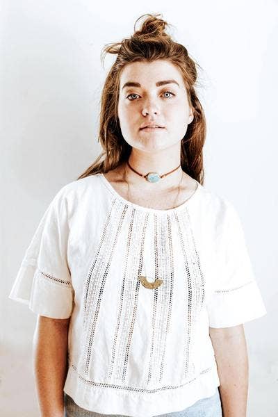 Rare Bird Co. + Pauline Stanley Studio - Wholesale Pendant/Charm Necklace - Hammered Half Moon Necklace2