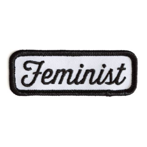 These Are Things - Wholesale Patch - Feminist Black Embroidered Iron-On Patch