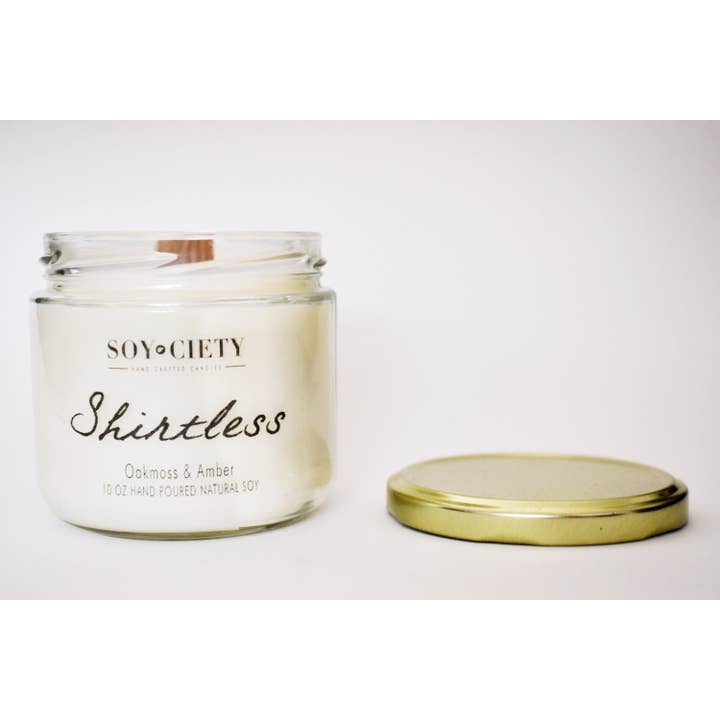 14.5oz Shirtless for wholesale by Soyciety Candles