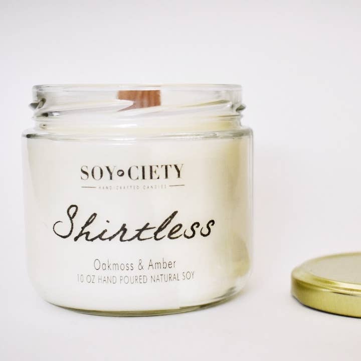 Soyciety Candles - Wholesale Jar/Filled Candle - 10oz Shirtless0