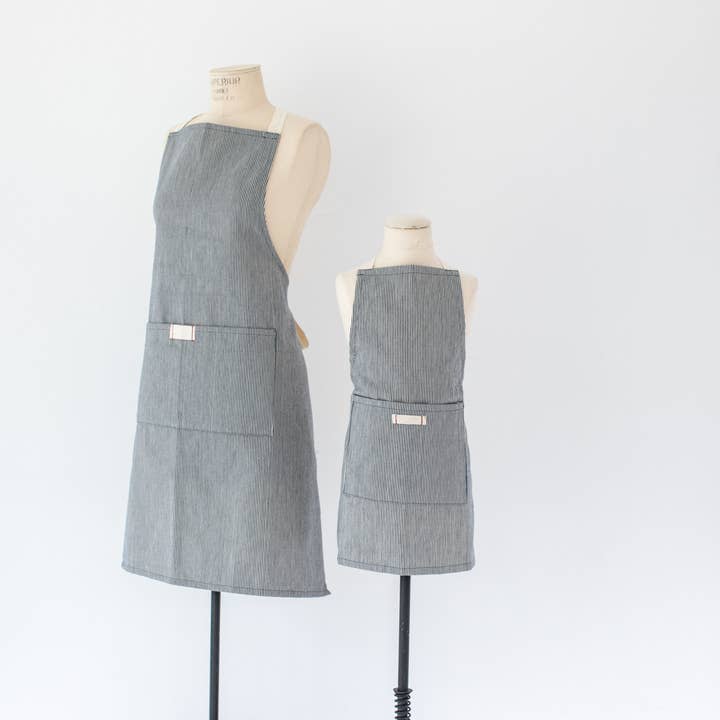 Heirloomed Collection - Wholesale Apron - Kids - Millworks Collection Railroad Stripe Child Apron1
