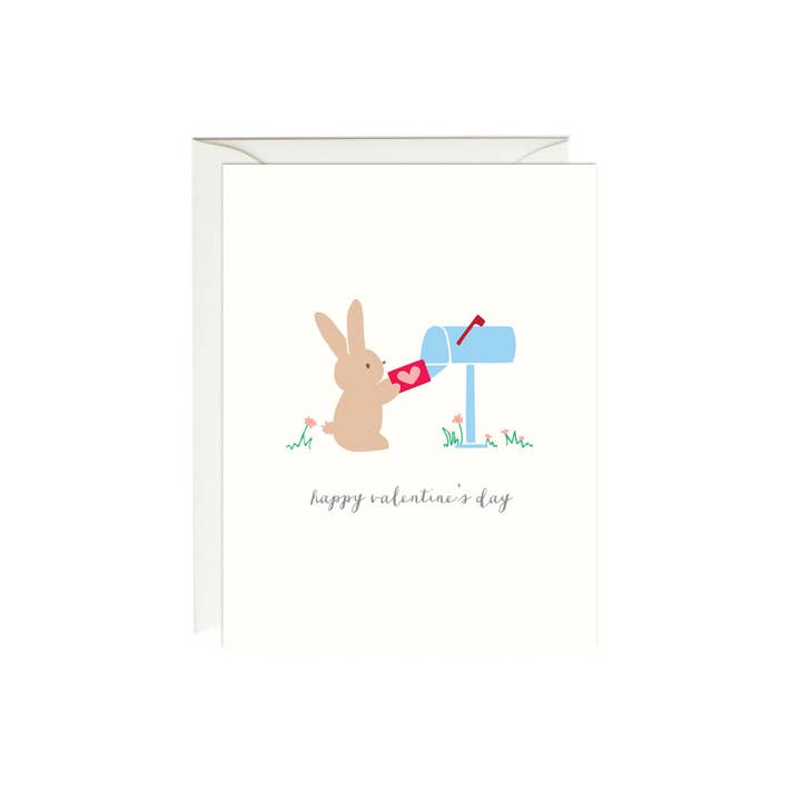 Paula & Waffle - Wholesale Valentine's Day Card - Valentine’s Post Bunny Card