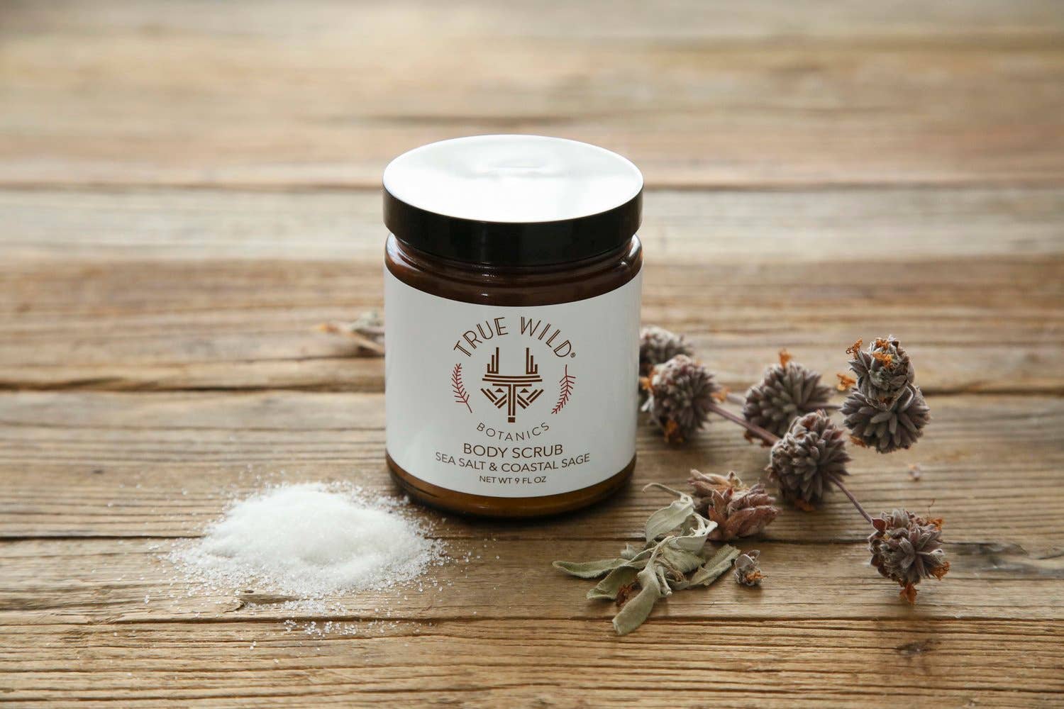 True Wild Botanics - Wholesale Body Scrub/Exfoliant - Sea Salt & Coastal Sage Body Scrub