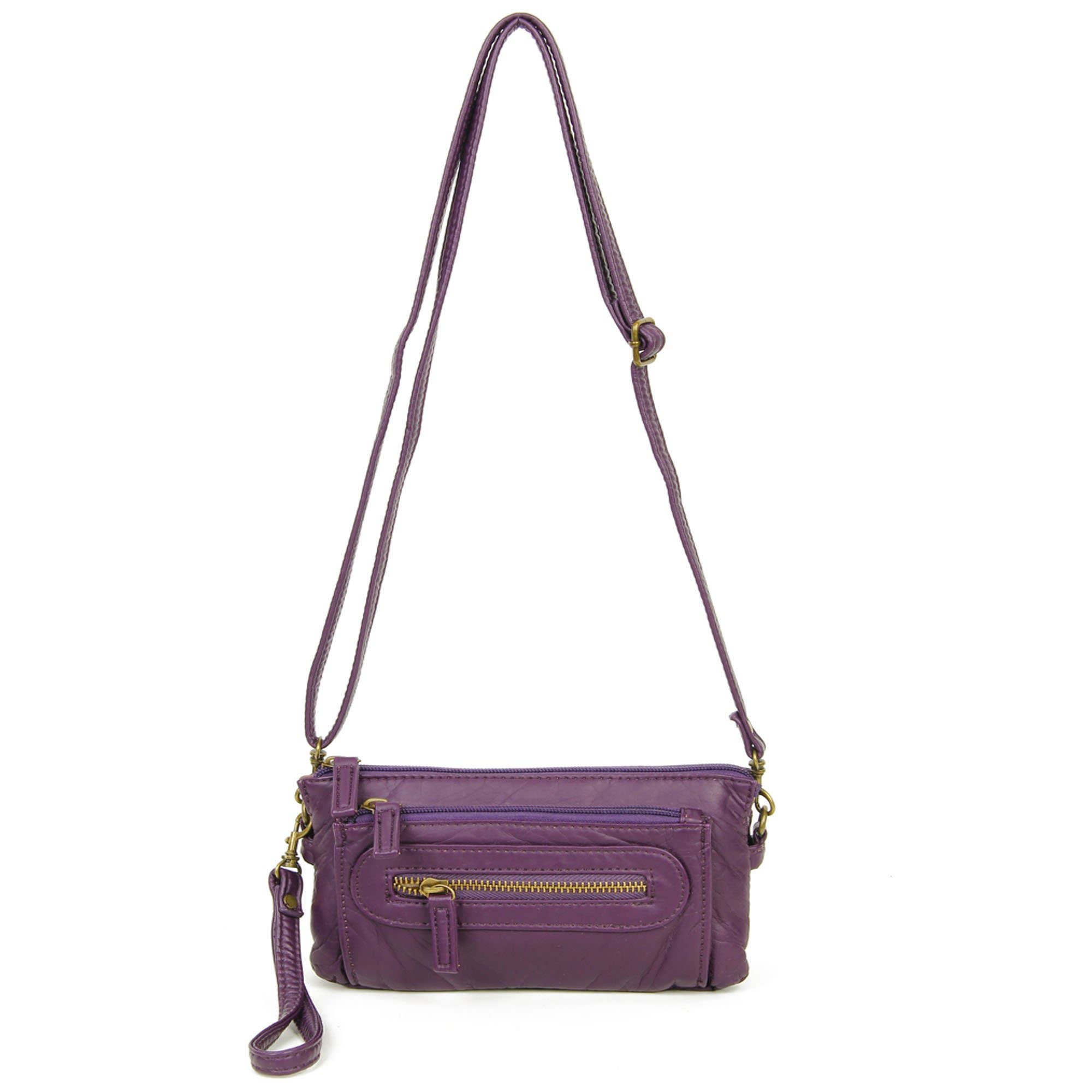 AMPERE CREATIONS - Wholesale Crossbody Bag - Women's - The Anita Soft Vegan Leather 3 in 1 Crossbody Wristlet Bag11