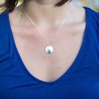 Tactile Melodies - Wholesale Pendant/Charm Necklace - Orion's Belt Constellation Sterling Silver Necklace