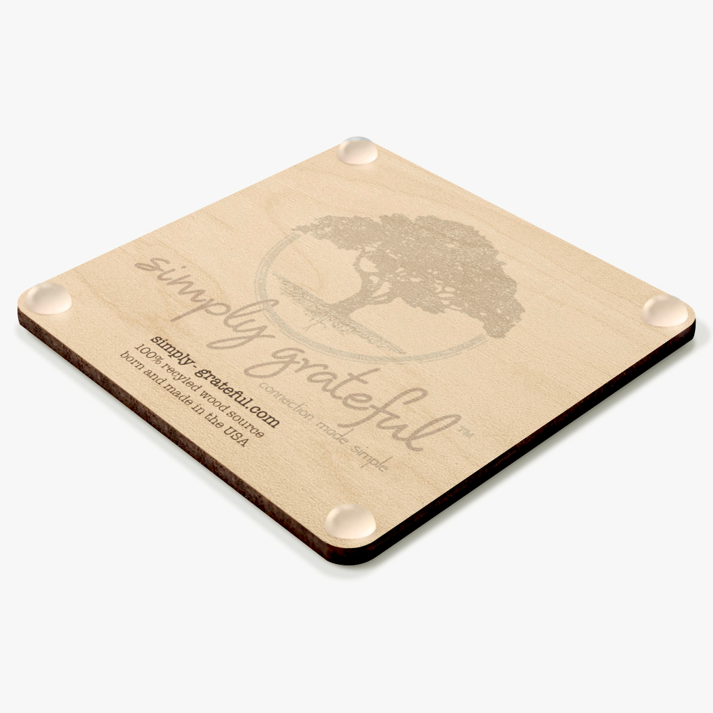 Simply Grateful - Wholesale Coasters - Lined Coaster2