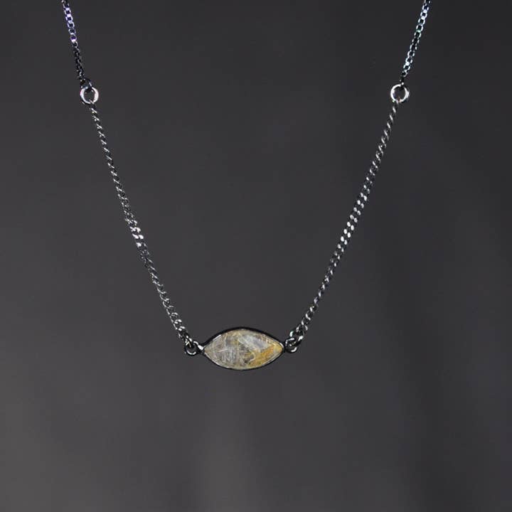 Short (Golden Rutile) Necklace for wholesale by KBD Studio