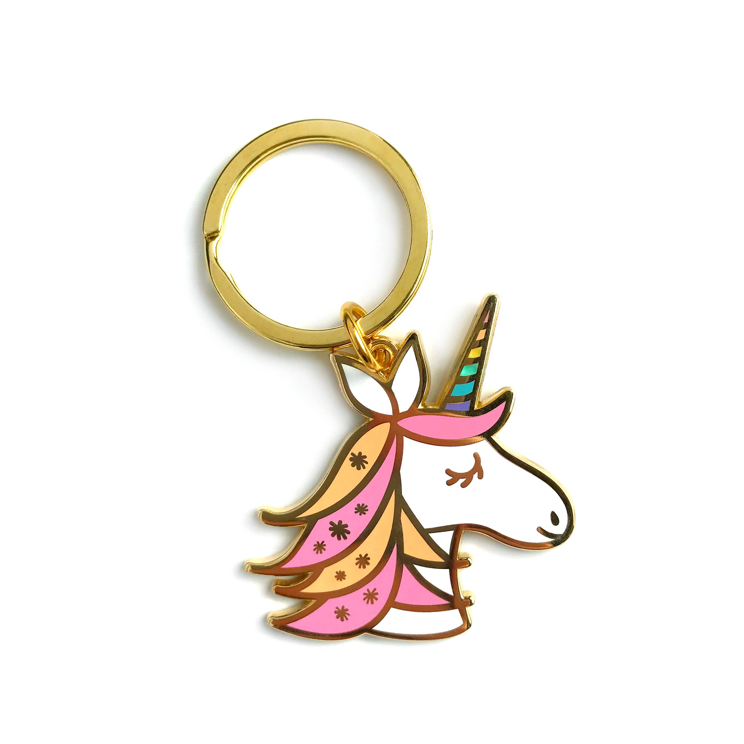 Night Owl Paper Goods - Wholesale Keychain – Women's - Unicorn Gift Set - Keychain & Enamel Pin1