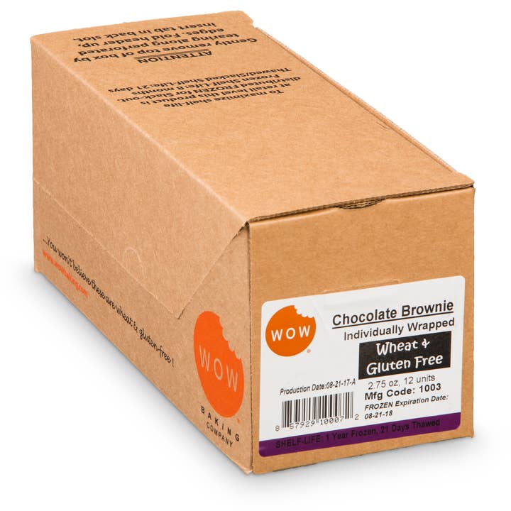 WOW Baking Company - Vente Brownies - Boulangerie Brownie au chocolat sans gluten