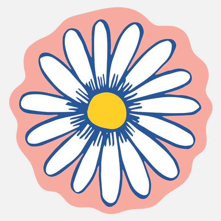 Daisy Sticker for wholesale by The Good Twin