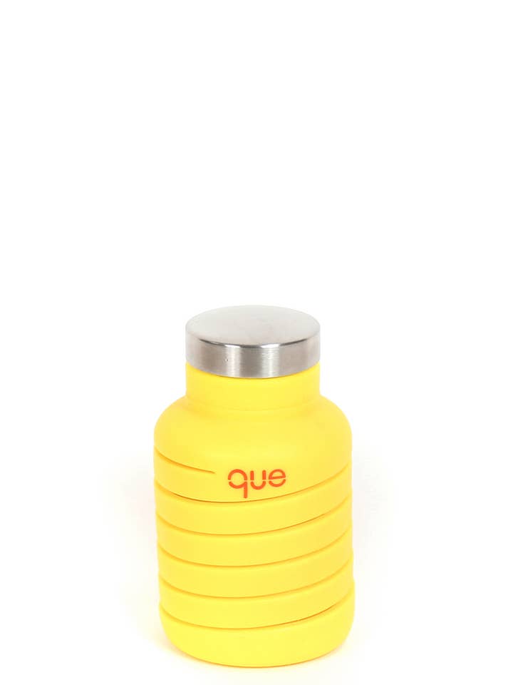 20oz Collapsible Water Bottle - Citrus Yellow for wholesale by Que Factory