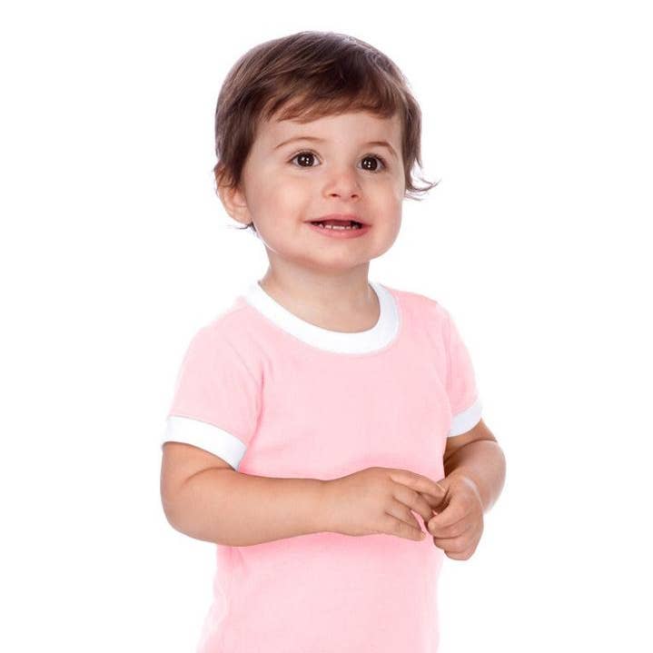 John 3:16 Infant Romper - Pink for wholesale by A Quiver Full