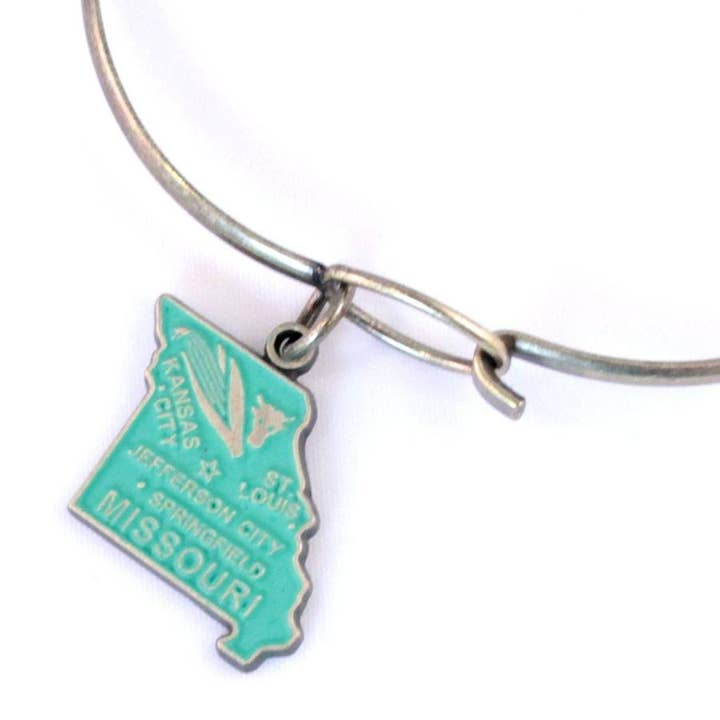 Missouri State Charm Bracelet, Necklace, or Charm Only for wholesale by Gleeful Peacock