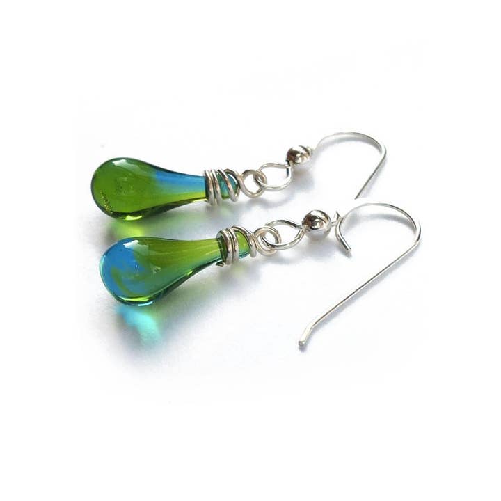 Sundrop Jewelry - Wholesale Dangle Earrings - Demi Glass Teardrop Earrings11