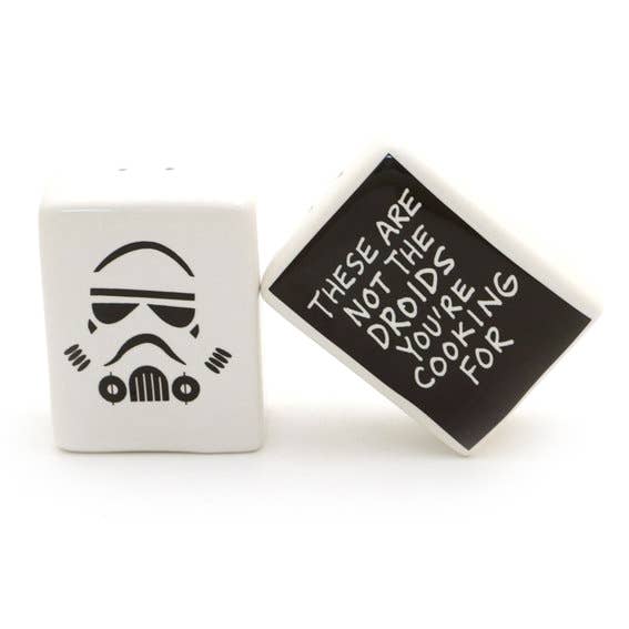 Lenny Mud - Wholesale Salt & Pepper Shaker Set - Storm Trooper Salt and Pepper Set