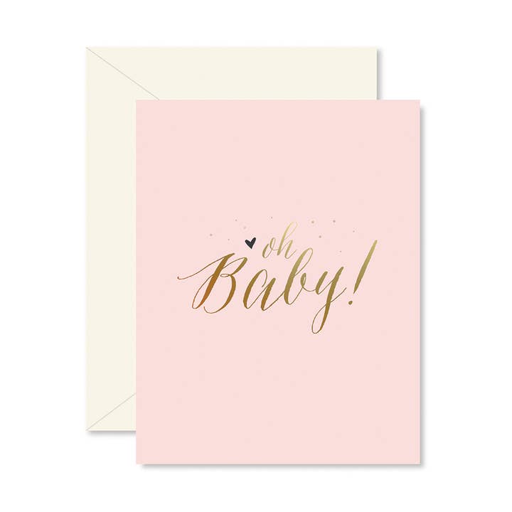 Ginger P. Designs - Wholesale Baby Card - Pink Oh Baby! Greeting Card0