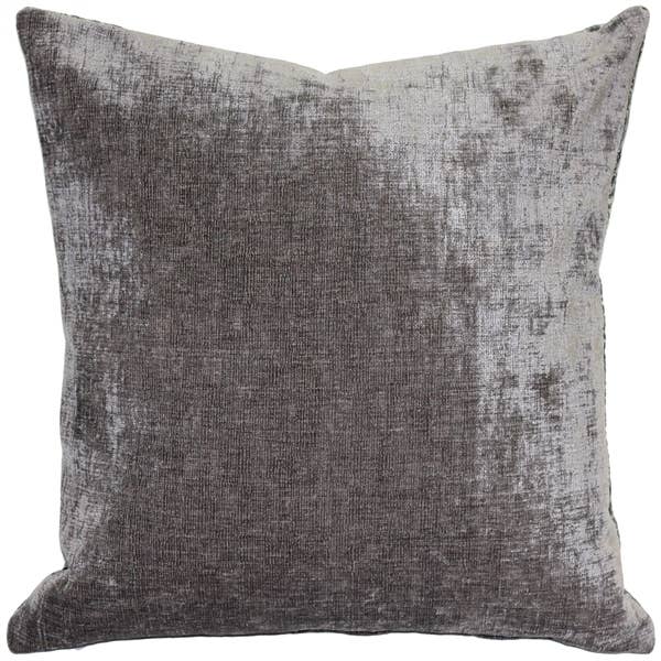 17" x 17" Venetian Velvet Cloud Gray Throw Pillow for wholesale by Pillow Decor