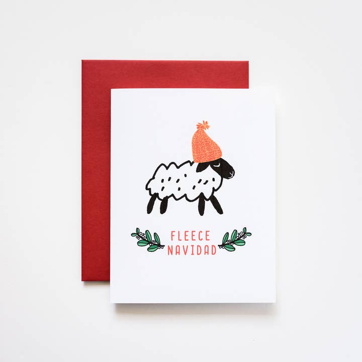 ILOOTPAPERIE - Wholesale Christmas Card - Fleece (Feliz) Navidad Greeting Card1