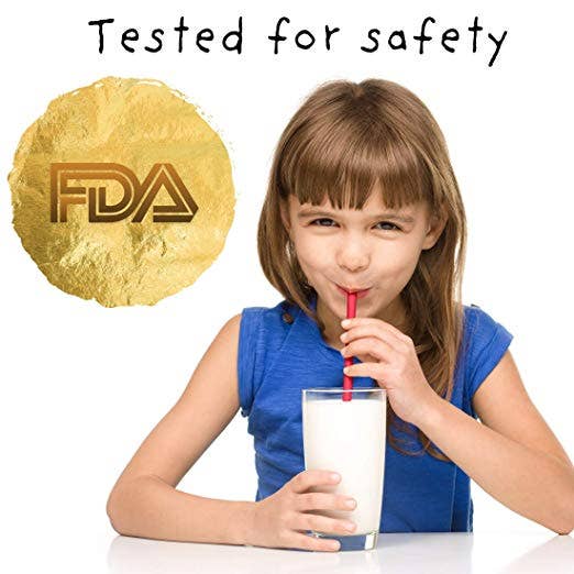 Assorted Color 8.25 Long Slender Reusable Silicone Straws for wholesale on Faire3